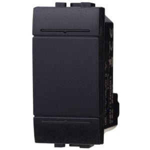 Wand schakelaar 1P 16A Eenpolig Zwart - Universele vervanging voor schakelmateriaal