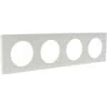 Witte 4-voudige afdekplaat voor schakelmateriaal