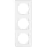 Afdekframe 3-voudig voor schakelmateriaal, Arctisch Wit
