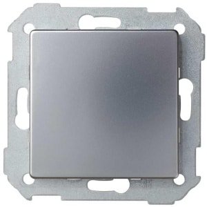 Aluminium Blindplaat voor Schakelmateriaal - Afdekplaat Zonder Opening