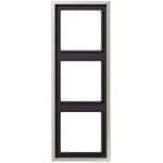 Drievoudig afdekraam RVS voor schakelmateriaal