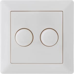 LCB - LED Dimmer DUO afdekraam / afdekplaat Klassiek - 84x84mm