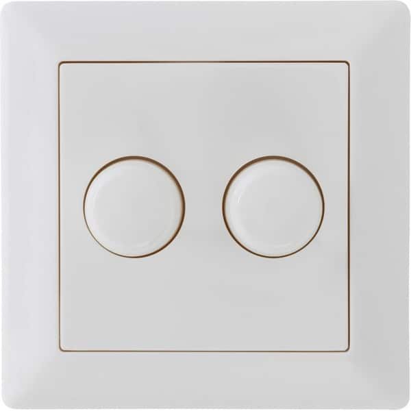 LCB - LED Dimmer DUO afdekraam / afdekplaat Klassiek - 84x84mm