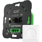 LED dimmer met draaiknop 160W - 0.5-160W - Fase-afsnijding (trailing edge) - Wisselschakeling - Soft-start - Instelbare dimbaarheid - Inclusief wit afdekraam