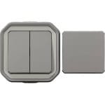 Legrand 069719L Compleet Spatwaterdicht schakelmateriaal Plexo Grijs 1 stuk(s)