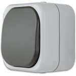 Opbouw Kruisschakelaar Grijs IP44 - Vochtbestendig Schakelmateriaal