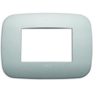 Ronde Inbouwdoos 3 Modules Zilver voor Schakelmateriaal