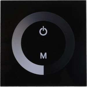 Single Color Touch Panel Dimmer Wall Switch Controller LED Light Strip DC 12V-24V (Black) - Dimmer for LED Lights - HTML Content Needed .