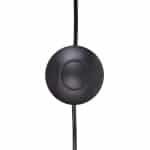 230V universele vloerdimmer 1-100W zwart incl snoer voor dimbare led, halogeen en gloeilampen | Tradim 64302