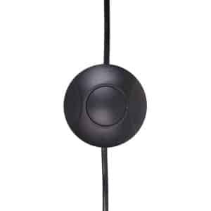 230V universele vloerdimmer 1-100W zwart incl snoer voor dimbare led, halogeen en gloeilampen | Tradim 64302