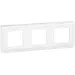 Afdekplaat Horizontaal - Wieldop Schakelmateriaal - Modules Afdekken - Voor 3x2 Modules - 224 mm Breed - Wit