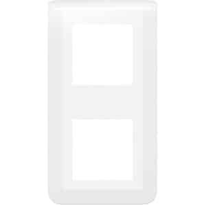 Afdekplaat Modules - Schakelmateriaal Plaat - Installatie Afwerking - Voor 4 Modules - 2x2 Verticaal - Wit