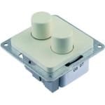 BERKER duo dimmer M2 - 2 x 20 tot 150W - 230V verlichting en 230V halogeen - Inbouw - Polarwit
