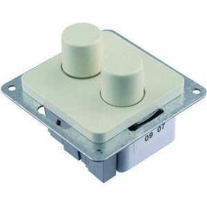 BERKER duo dimmer M2 - 2 x 20 tot 150W - 230V verlichting en 230V halogeen - Inbouw - Polarwit