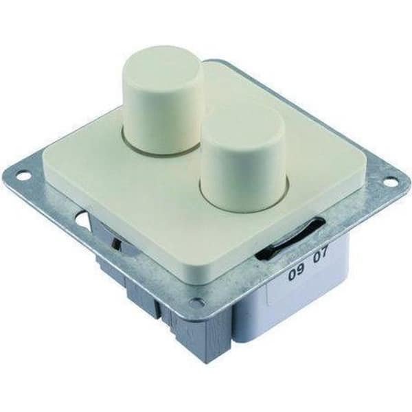 BERKER duo dimmer M2 - 2 x 20 tot 150W - 230V verlichting en 230V halogeen - Inbouw - Polarwit BERKER duo dimmer M2 - 2 x 20 tot 150W - 230V verlichting en 230V halogeen - Inbouw - Polarwit