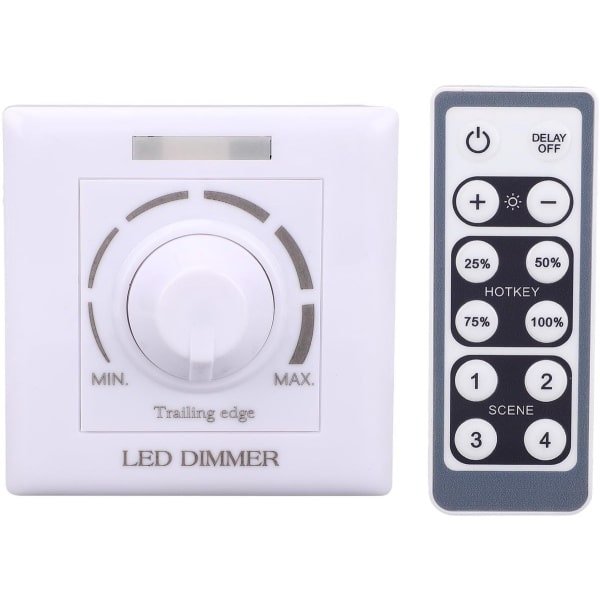 Dailygoods - Dailygoody - Dimmer switch - LED dimmer - Stepless brightness regulator - Kleur #-02 - Remote control - Geschikt voor verlichting - 220V Dailygoods - Dailygoody - Dimmer switch - LED dimmer - Stepless brightness regulator - Kleur #-02 - Remote control - Geschikt voor verlichting - 220V