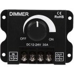 Dailygoods - Dailygoody - Led Schakelaar Dimmer - Dimmer Controller - Verstelbare Helderheid Lichtschakelaar - 12v-24v - Voor Led Strip Licht - 30a