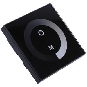 Dailygoods - Dailygoody - Touch Panel Dimmer - LED Dimmer - Eenvoudig te installeren - Zwart - Lichtschakelaar - Ideaal voor binnen en buiten gebruik - Voor enkele