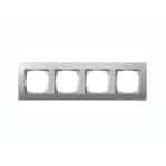 Gira Event Afdekraam 4-voudig - Aluminium Mat - Schakelmateriaal - Systeem 55 - 021436
