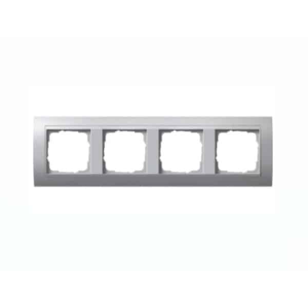 Gira Event Afdekraam 4-voudig - Aluminium Mat - Schakelmateriaal - Systeem 55 - 021436 Gira Event Afdekraam 4-voudig - Aluminium Mat - Schakelmateriaal - Systeem 55 - 021436