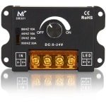IMstore Dimmer - LED Lichtregulator - 30A - Dimming Regulator - Monochrome - Ideaal voor LED verlichting - Geschikt voor DC 5V/12V/24V