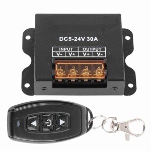 Jhubersproducts - LED Dimmer Controller - Draadloze Remote - Geschikt voor LED Spotlights en Strip Lights - 12-24V 30A - Ideaal voor verlichting - Een