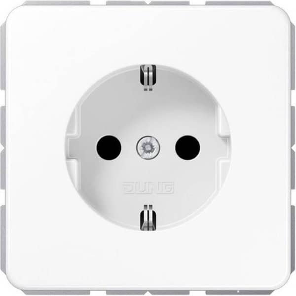 Jung Wandcontactdoos (WCD schakelmateriaal) - CD1520NWW - E36G8 Jung Wandcontactdoos (WCD schakelmateriaal) - CD1520NWW - E36G8