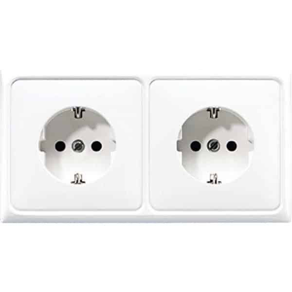 JungCD500Wandcontactdoos (schakelmateriaal)CD522BFWW JungCD500Wandcontactdoos (schakelmateriaal)CD522BFWW