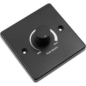 LED-dimmer - 12V-24V - Draaidimmer voor het dimmen van verlichting in campers, boten en op de camping - Zwart