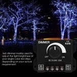Led Switch Dimmer - DC 12V-24V 30A PWM Dimming Controller - Verstelbare Helderheid Licht Schakelaar Dimmer Controller voor LED Strip Licht