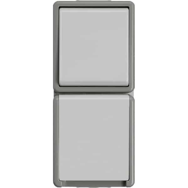 Siemens 5TA4816 Wandcontactdoos met randaarde Delta Grijs Schakelmateriaal 1 stuk(s)