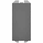 Smalle blindplaat - Afdekplaat - Afwerking schakelmateriaal - Titanium afwerking - Standaard formaat - Titanium