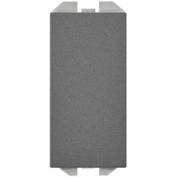 Smalle blindplaat - Afdekplaat - Afwerking schakelmateriaal - Titanium afwerking - Standaard formaat - Titanium Smalle blindplaat - Afdekplaat - Afwerking schakelmateriaal - Titanium afwerking - Standaard formaat - Titanium
