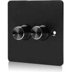 SnelShoppen - 12V-24V LED Dimmer Schakelaar, Dual Dimming Switch voor Motorhome/Boot/Van/Truck, 2 Gang 120W 5A PWM Dimmer voor Camping en Binnenverlic