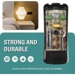 SnelShoppen - 220V Voetdimmer Schakelaar, Voetbediende LED Dimmer met Volledige Bereik, Inline Slider voor Tafellampen, Nachtlampen, Decoratielampen