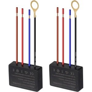SnelShoppen - 2x Touch Switch Dimmer - 4-Way Touch Sensor voor LED Tafellampen - Eenvoudige Installatie - Dimbare Touch Lampen voor Thuis en Kantoor