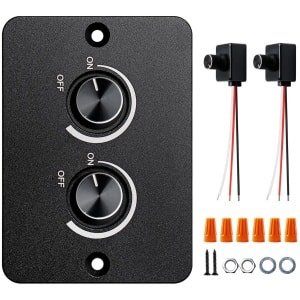SnelShoppen - DC 12 V Dimmer Switch, PWM LED Dimmer met Rotary Knop, Stepless Dimmer voor LED Lampen, Motorhome, Caravan, Boot, Truck, Camper, 5 A, 3