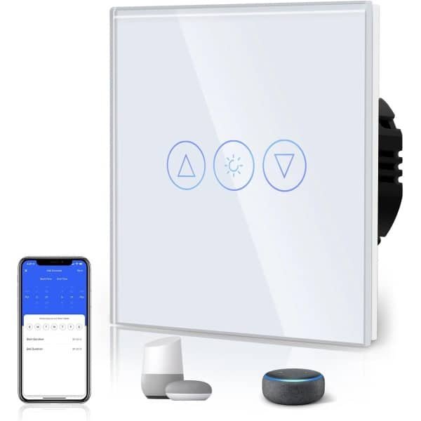 SnelShoppen - Dimmer Smart Wifi Lichtschakelaar 300W Touch Control LED Dimbaar voor Alexa/Tuya/Google Home - Wit SnelShoppen - Dimmer Smart Wifi Lichtschakelaar 300W Touch Control LED Dimbaar voor Alexa/Tuya/Google Home - Wit