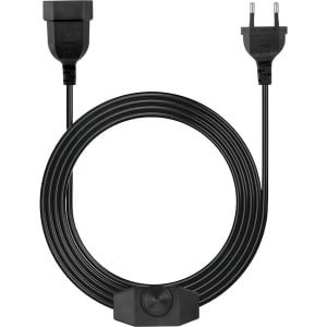 SnelShoppen - LED Dimmer met Schakelaar 2m Kabel, Dimbare Schakelaar voor LED Lampen, Euro Plug, Max 100W, Perfect voor Thuis, Tuin en Feest