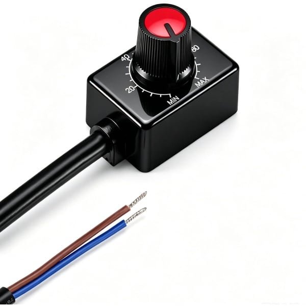 SnelShoppen - Mini LED Dimmer Controller 0/1-10V - Draaiknop Dimmer voor Binnen Verlichting en Kweeklampen - Compact en Eenvoudig te Installeren SnelShoppen - Mini LED Dimmer Controller 0/1-10V - Draaiknop Dimmer voor Binnen Verlichting en Kweeklampen - Compact en Eenvoudig te Installeren