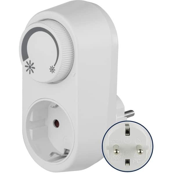 SnelShoppen - REV LED Dimmer Adapter voor Dimbare Lampen, Brighness Control, Wit, Geschikt voor Tafel- en Vloerlampen, Eenvoudige Aansluiting en Inste SnelShoppen - REV LED Dimmer Adapter voor Dimbare Lampen, Brighness Control, Wit, Geschikt voor Tafel- en Vloerlampen, Eenvoudige Aansluiting en Inste