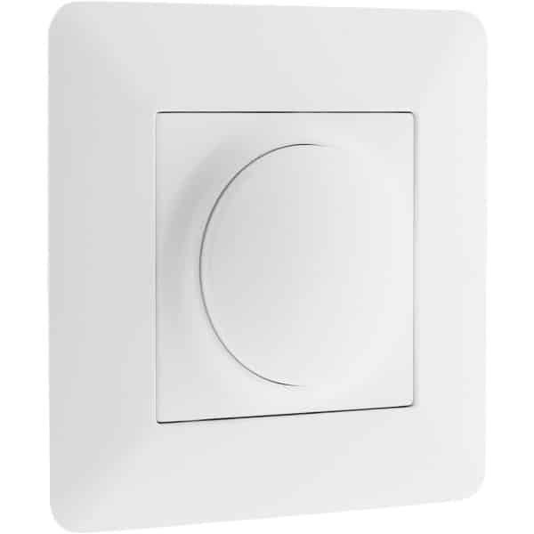 SnelShoppen - Rotating Dimmer LED Compatibel - Inbouwmontage, Compact Motor, Nauwkeurige Verstelling - Clip-On Bevestiging - 86 x 86mm Wit SnelShoppen - Rotating Dimmer LED Compatibel - Inbouwmontage, Compact Motor, Nauwkeurige Verstelling - Clip-On Bevestiging - 86 x 86mm Wit