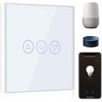 SnelShoppen - Smart Dimmer Switch WiFi 1 Weg, Dimbare Lichtschakelaar voor LED en Fluorescentie, Compatibel met Alexa en Google Home, Wit met Smart Li
