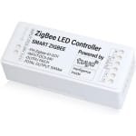 SnelShoppen - Zigbee LED Controller Dimmer Monochrome Cool White Slimme Lichtschakelaar met Stemcontrole, Compatible met Alexa en Google Assistant, Di