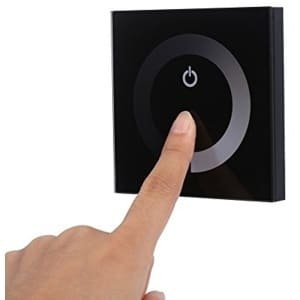 Store_9 - LED-dimmer - Aanraakpaneel Dimmer - Perfecte helderheid - Zwart - LED-striplicht Dimmer - Voor sfeervolle verlichting - Ideaal voor thuis