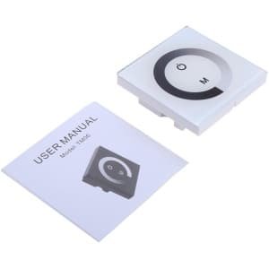 Tbest Touch Panel Dimmer Wandcontroller voor LED Verlichting - Wit, Verstelbare Helderheid