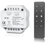 Thijox - 100-240VAC Triac RF Push Dimmer en Switch - Dimbare LED Controller voor Downlights - High Power Amplifier voor Thuis, Keuken, en Tuin - 100-2