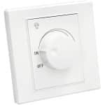Thijox - 220V 600W TRIAC LED Dimmer Potentiometer voor Dimbare Downlights, LED Strips en Verlichting - Wit, Geschikt voor Woonkamer, Kantoor en Huis