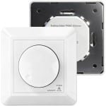 Thijox - LED dimmer 230V dimmer voor LED-lampen 5-300W draaiknop dimmer schakelaar inbouw voor dimbare gloeilamp en halogeenlamp - 0-100% dimbare verl