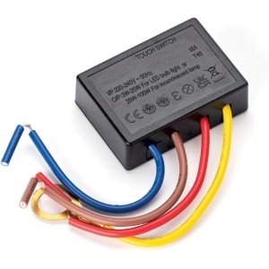 Thijox - Touchdimmer Touch Dimmer Module 20-100 Watt LED 3-25W voor Lampen en Armaturen, Zwart - Ideaal voor Woonkamer, Slaapkamer, Keuken en Tuin